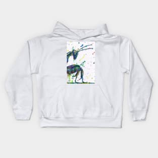 PRAYING MANTIS watercolor and ink portrait.1 Kids Hoodie